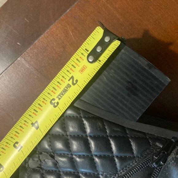 MIA Black Block Heel Booties 13 Well Worn - Picture 3 of 7